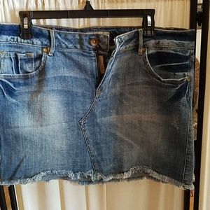 Ruff Hewn denim mini skirt